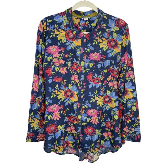 Sundance Tops - Sundance Floral Button-Up Long Sleeve Shirt, XXL